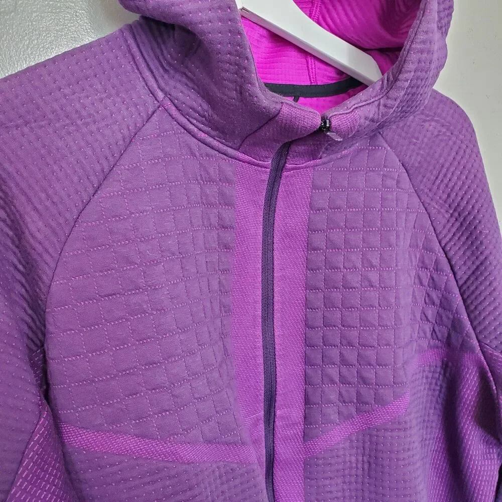 Nike Jacket Size Medium Sportswear City Ready Tech Purple Full Zip C19432-525
